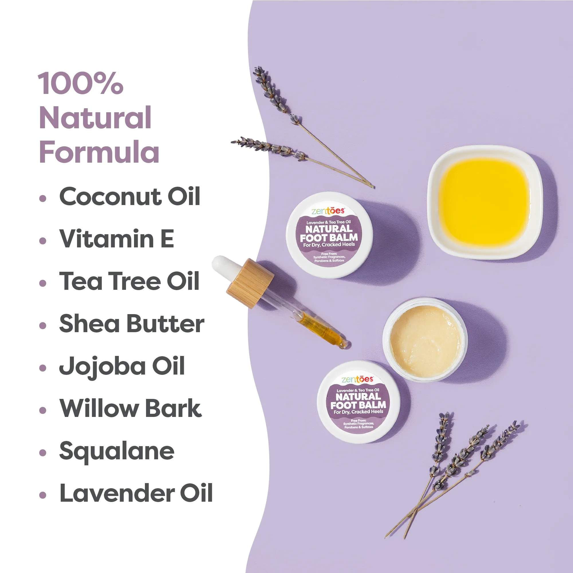 100% Natural Hydrating Foot Balm