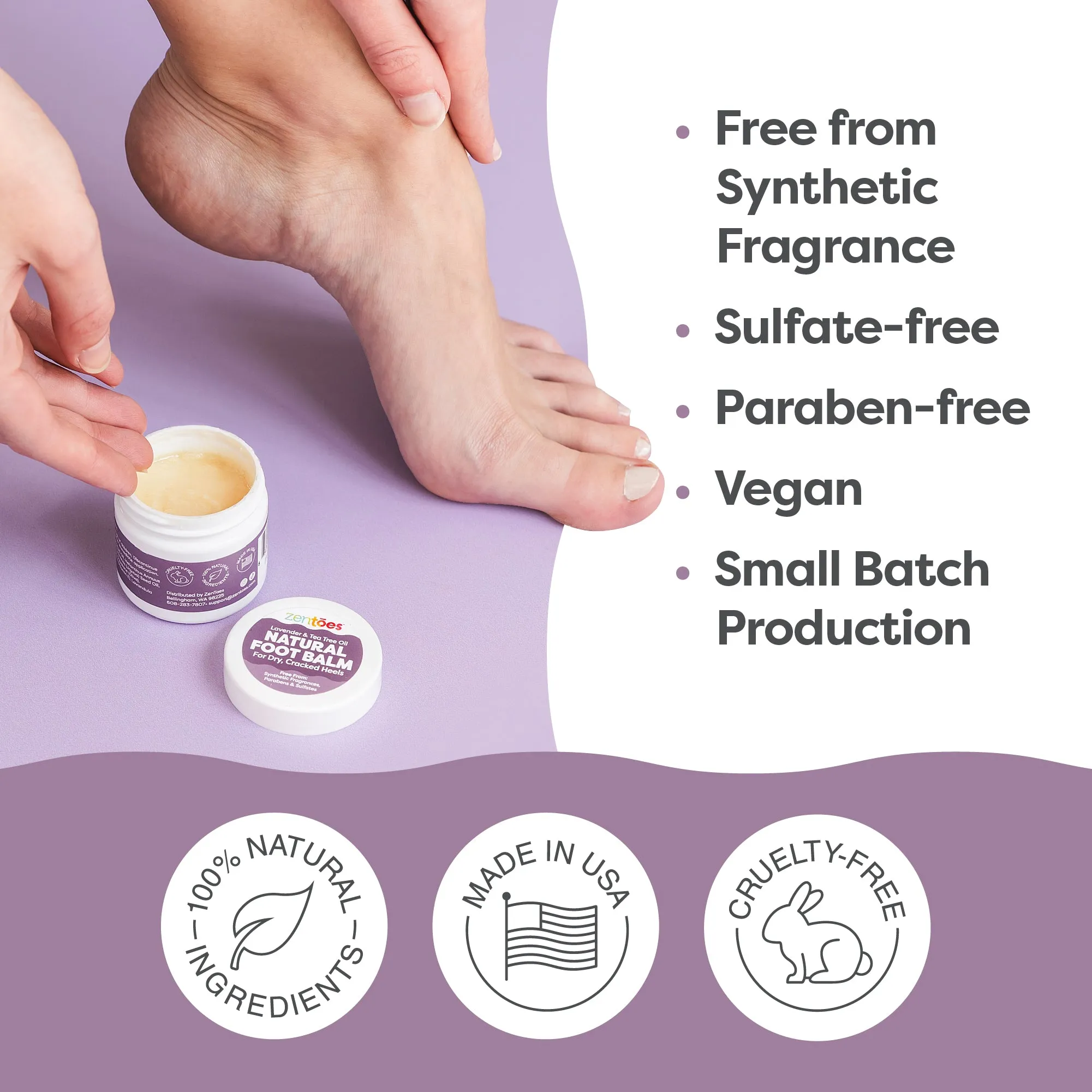 100% Natural Hydrating Foot Balm
