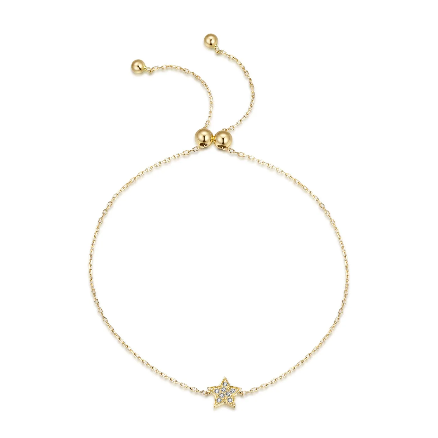 14K Solid Gold Bracelet Exclusively Handcrafted 0.032 Carat Natural Diamond (H-F Color, VS1-VS2 Clarity)