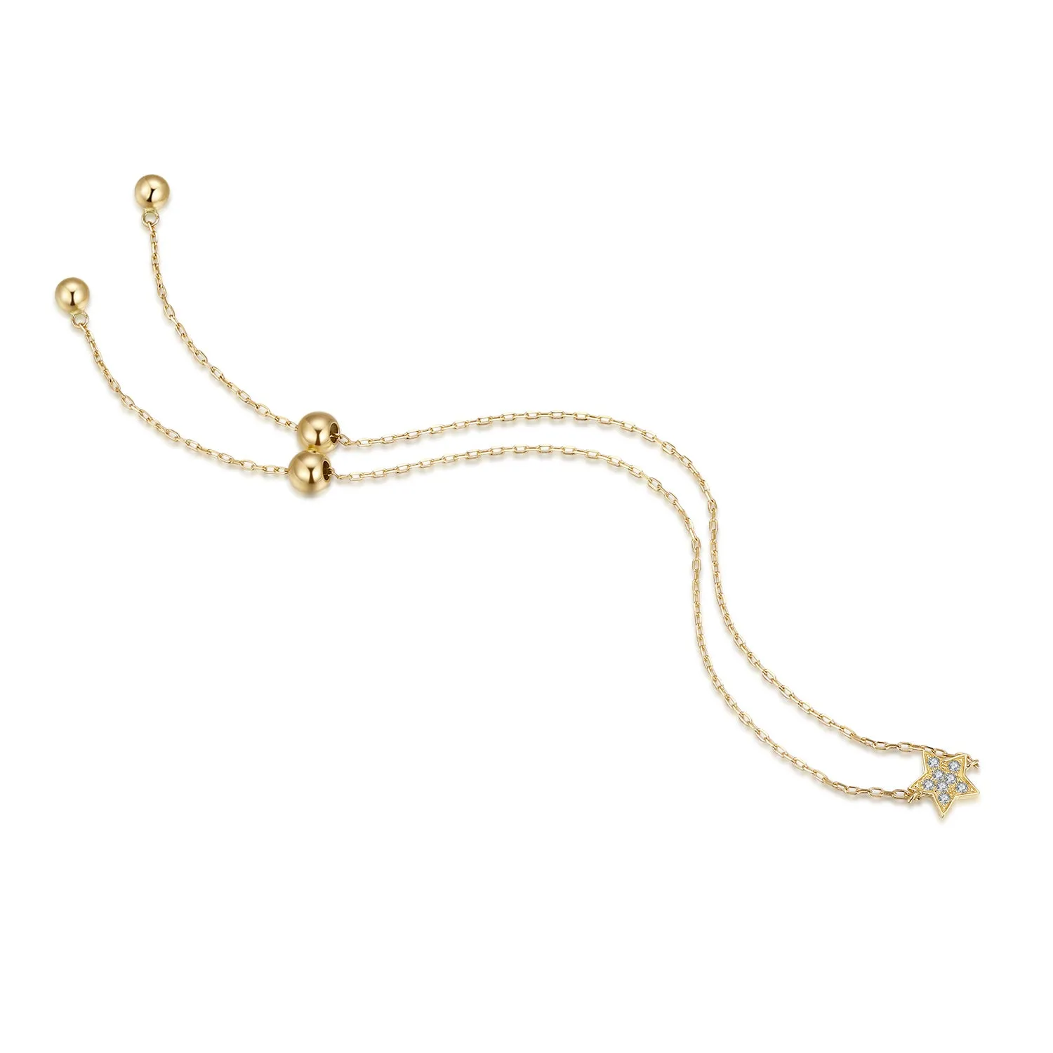 14K Solid Gold Bracelet Exclusively Handcrafted 0.032 Carat Natural Diamond (H-F Color, VS1-VS2 Clarity)