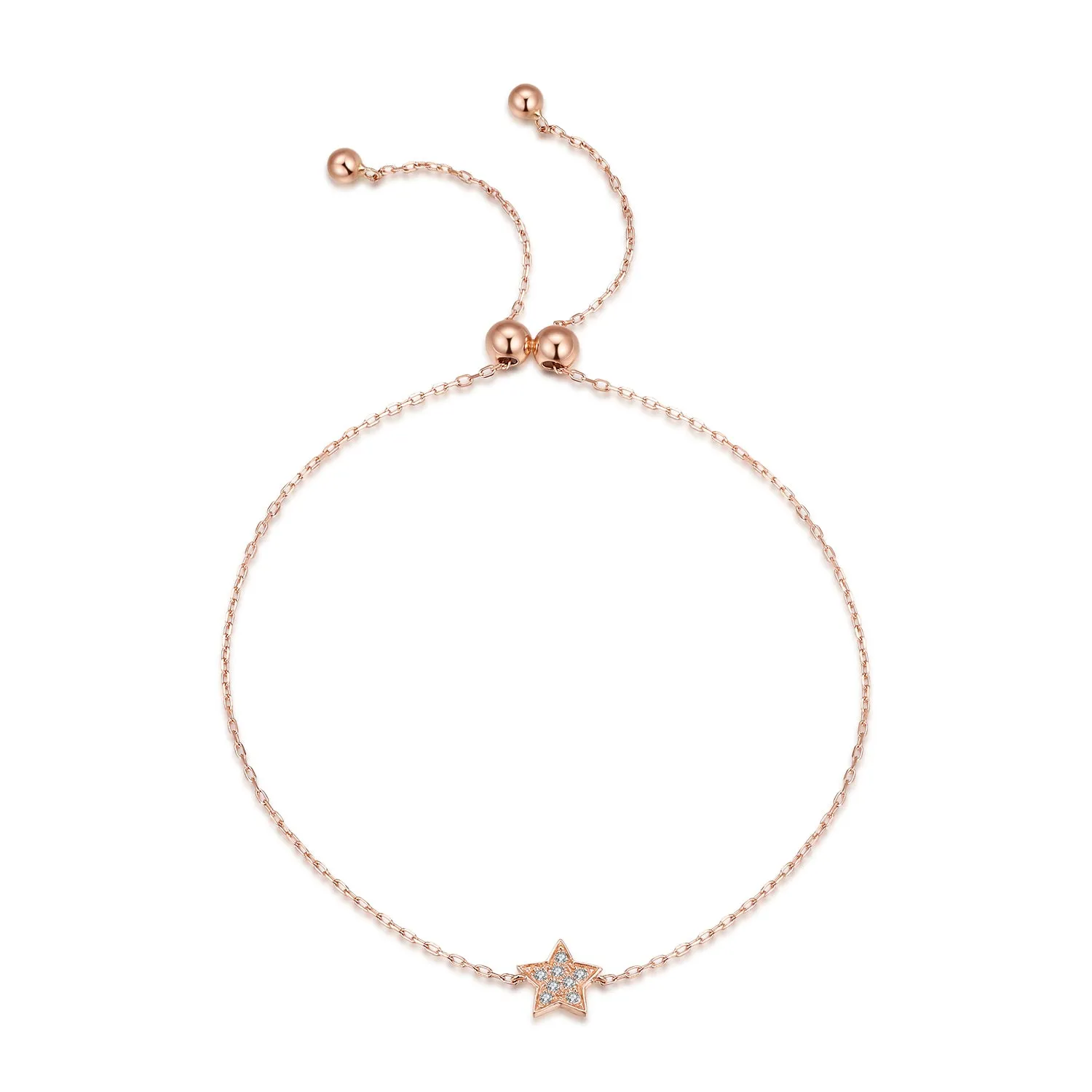 14K Solid Gold Bracelet Exclusively Handcrafted 0.032 Carat Natural Diamond (H-F Color, VS1-VS2 Clarity)