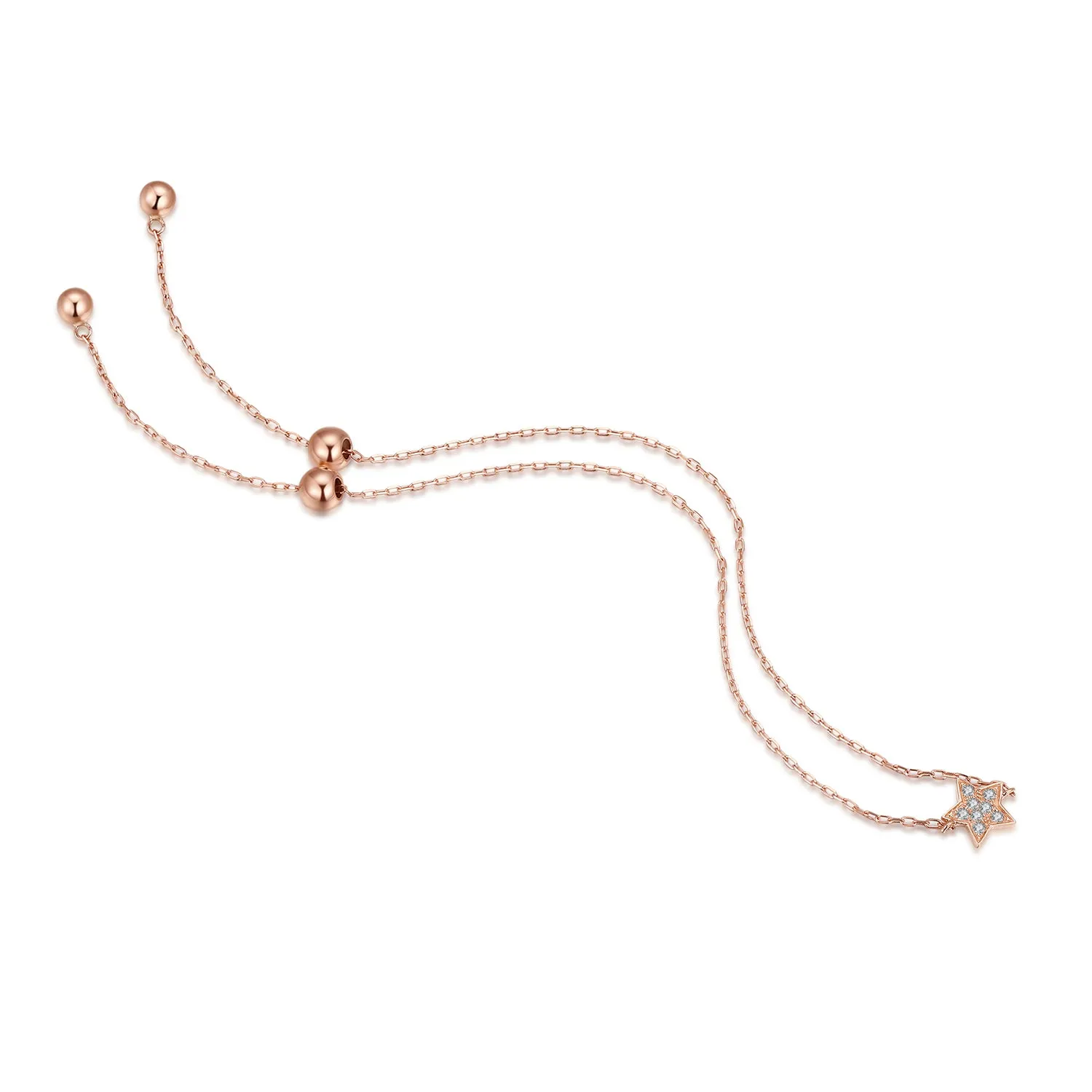 14K Solid Gold Bracelet Exclusively Handcrafted 0.032 Carat Natural Diamond (H-F Color, VS1-VS2 Clarity)
