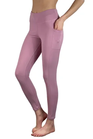 4202 - "On Cloud 9"  Cell Phone Pocket Legging/ Rose