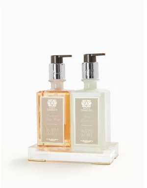 Acrylic Bath & Body Gift Set: Warm White