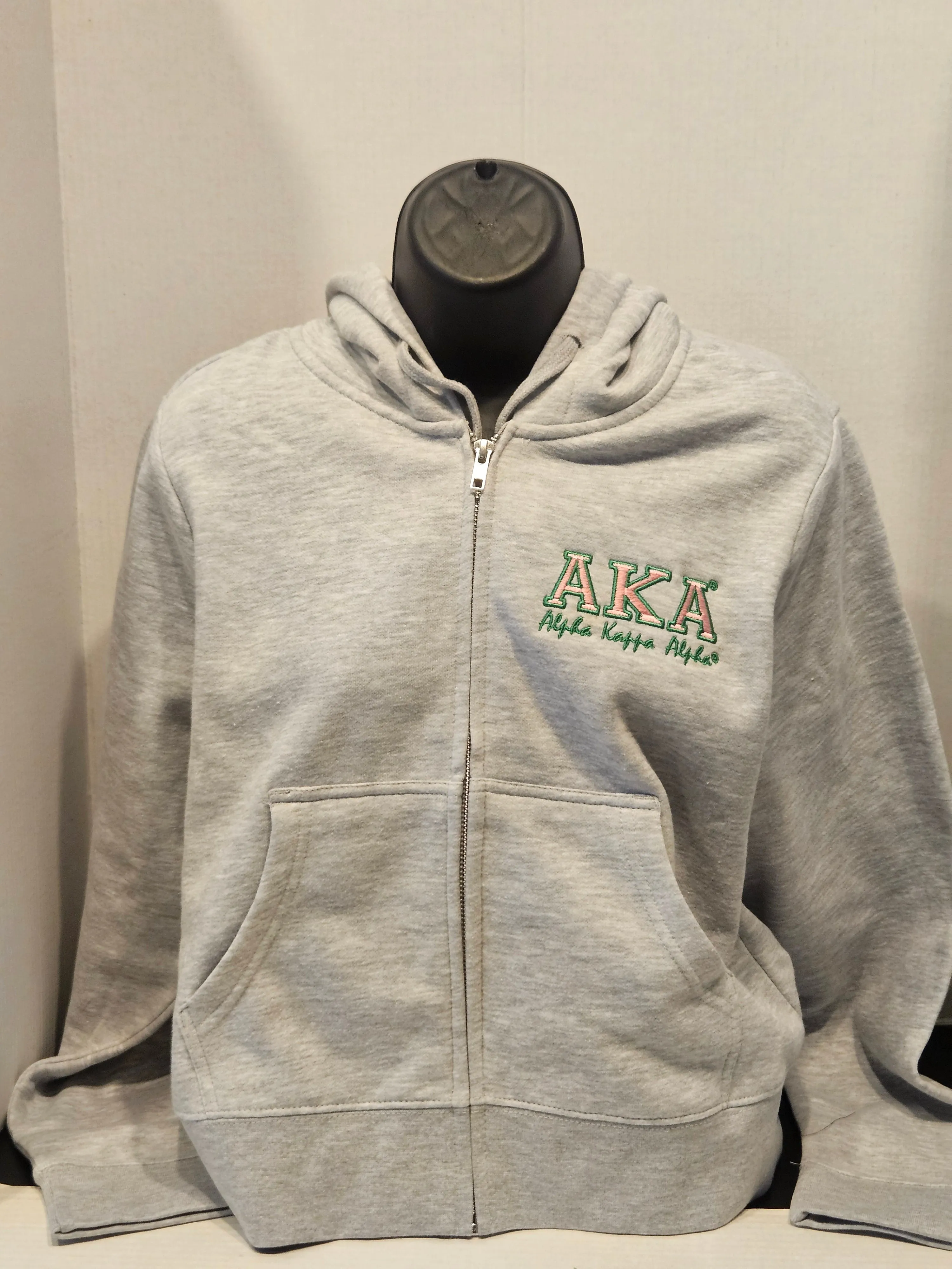 AKA Black Crop Zipup Sweatsuit (Bold)
