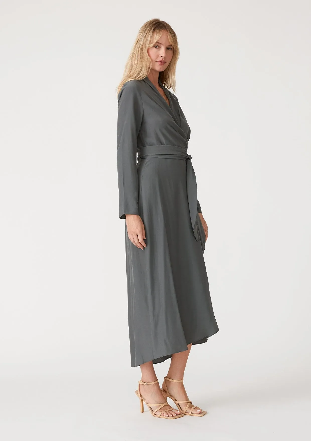 Anais Midi Wrap Dress