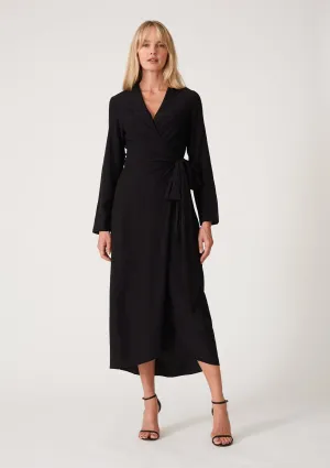 Anais Midi Wrap Dress