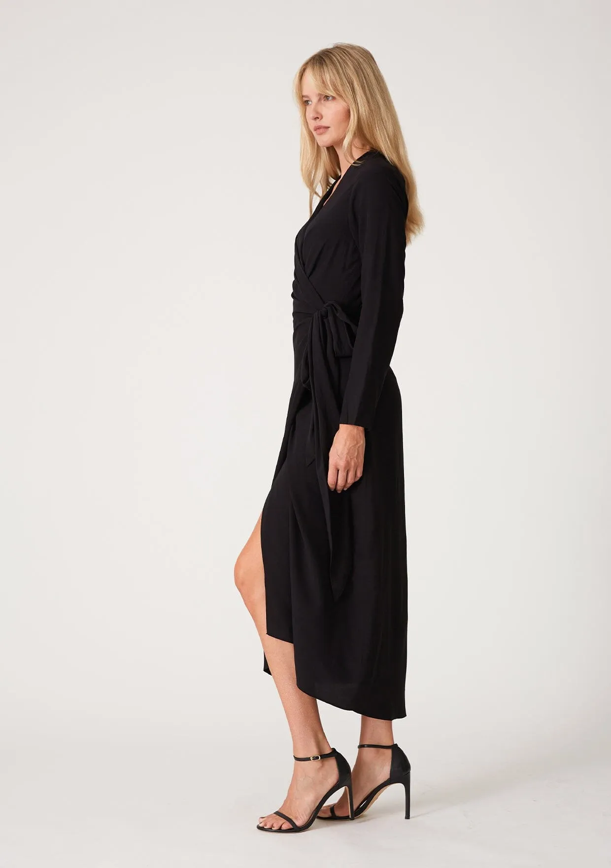 Anais Midi Wrap Dress