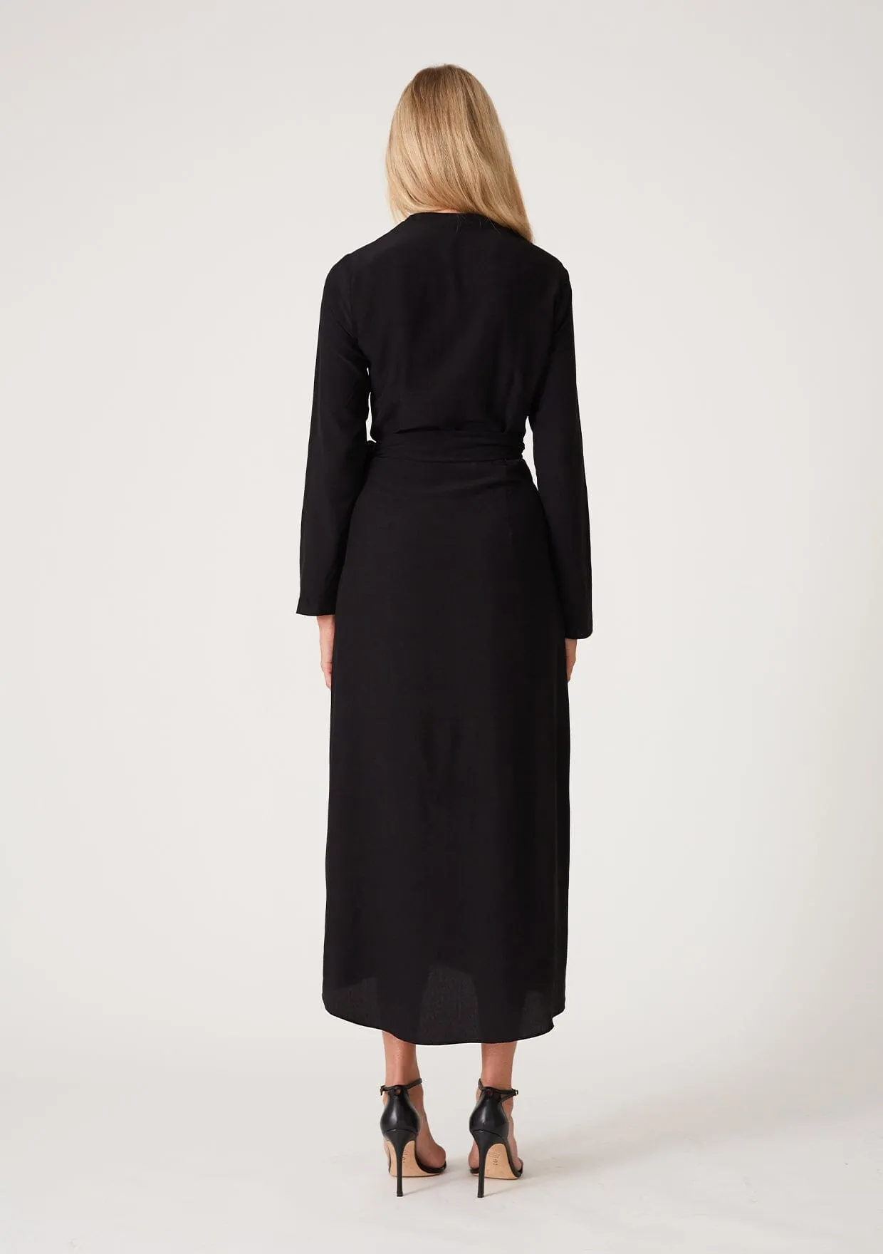 Anais Midi Wrap Dress