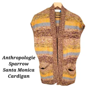Anthropologie Sparrow Santa Monica Chunky Knit Cardigan | EUC | Chunky Cardigan
