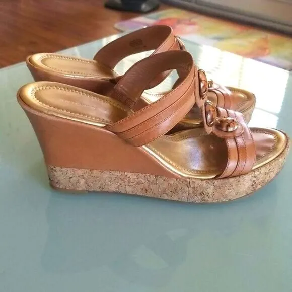 ANTONIO MELANI Leather Jeweled Platforms