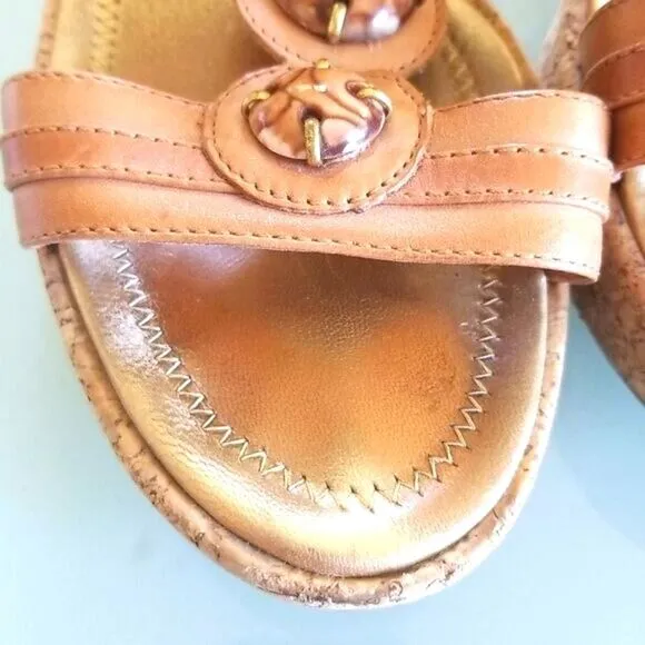 ANTONIO MELANI Leather Jeweled Platforms