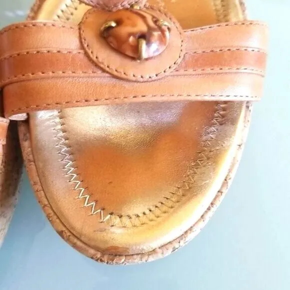ANTONIO MELANI Leather Jeweled Platforms