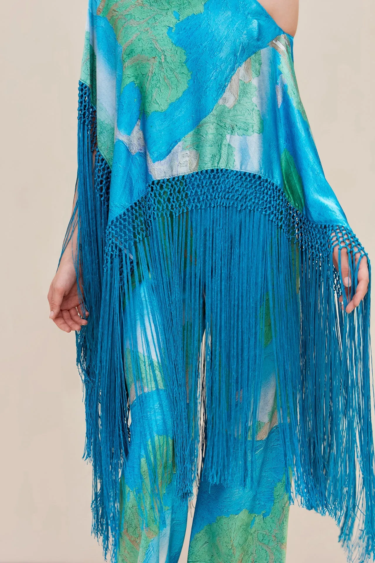 Ashanti Long Top - Landscape Print