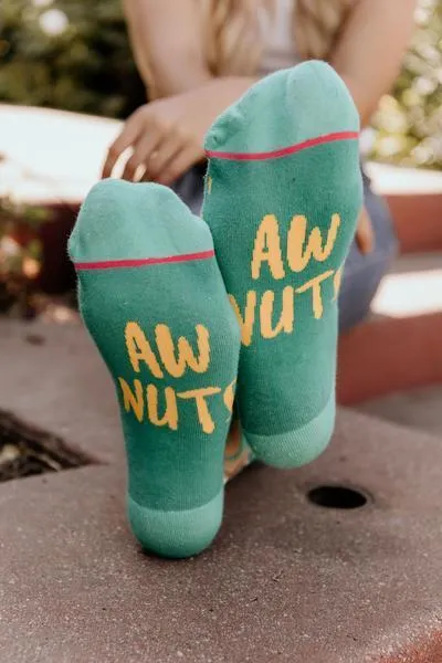 Aw Nuts Squirrel Crew Socks