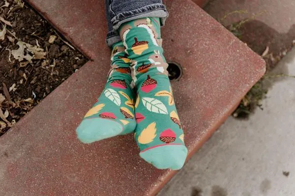 Aw Nuts Squirrel Crew Socks