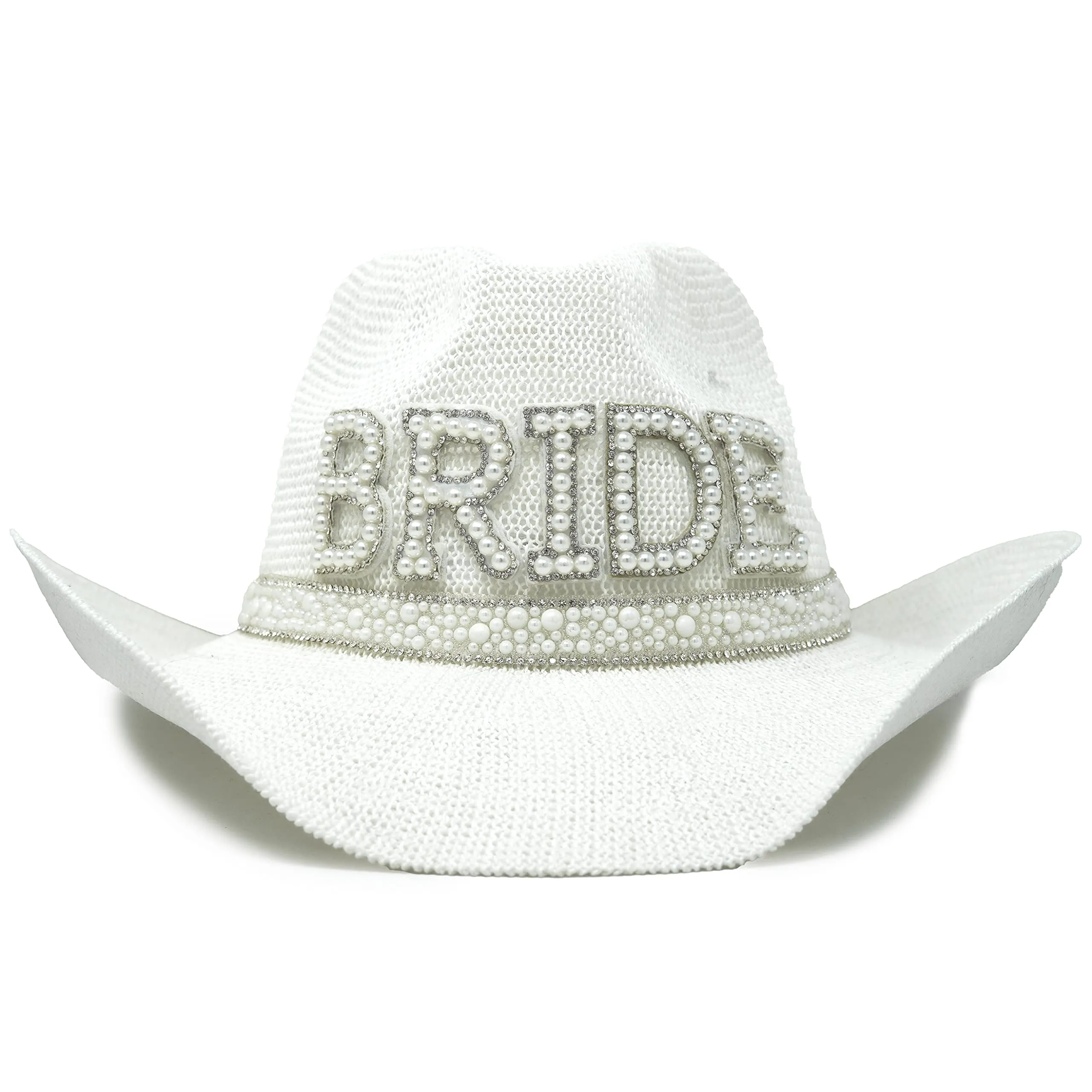 Bachelorette Straw Cowboy Hat by Funky Junque