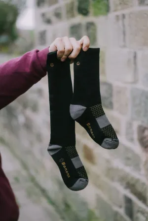 Banana Merino Thin-Knit Tech Ride/Ski Long Sock