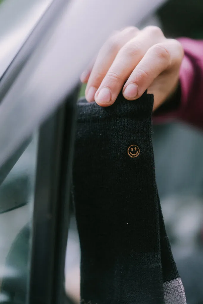 Banana Merino Thin-Knit Tech Ride/Ski Long Sock
