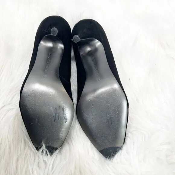 Banana Republic Nelda Black Suede Heels 6.5