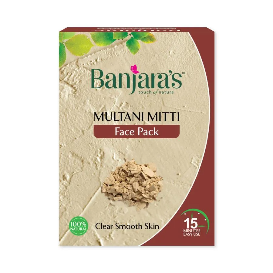 Banjara's Multani Mitti Face Pack Powder  (5*20gms)