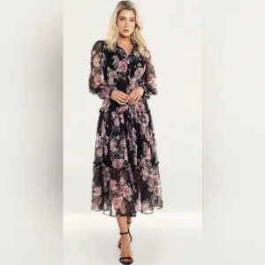Bardot Nadia tiered floral maxi dress size XS/4