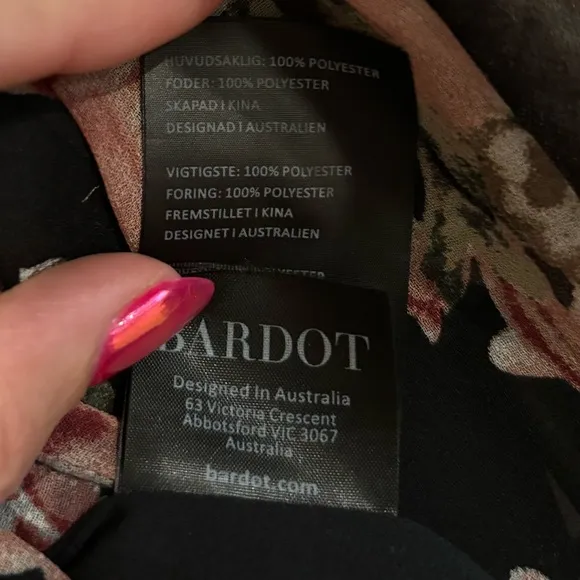 Bardot Nadia tiered floral maxi dress size XS/4