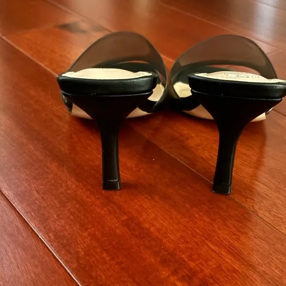 BCBGGeneration Black Smoke Maxari heels