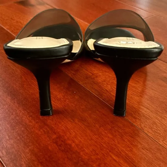 BCBGGeneration Black Smoke Maxari heels