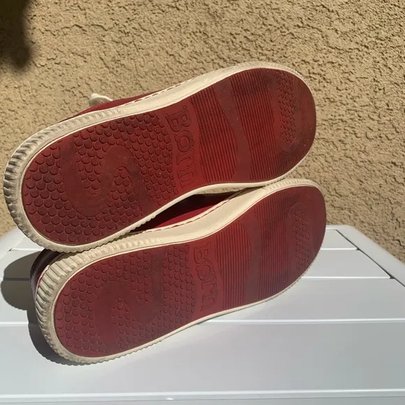 Born red leather sneakers size 9.5M