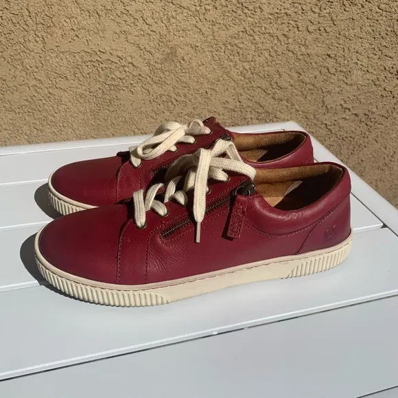 Born red leather sneakers size 9.5M