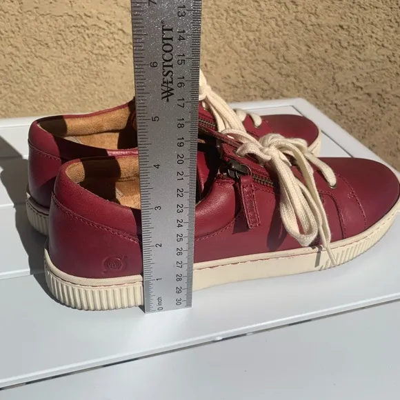 Born red leather sneakers size 9.5M