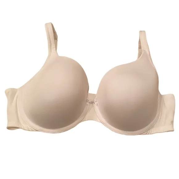 Cacique Lightly Lined T-shirt Bra by Lane Bryant White Size 44D