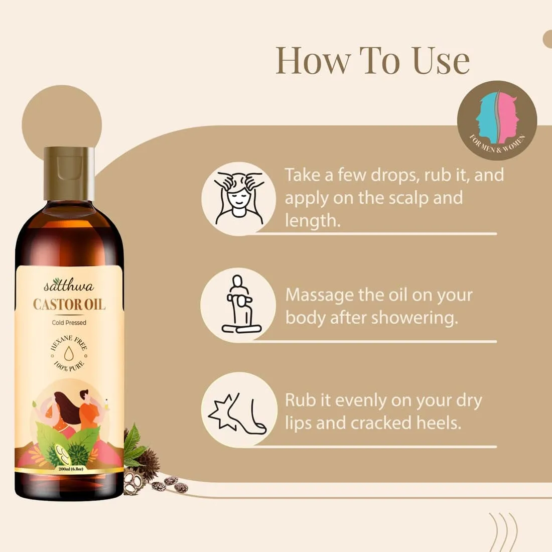 Castor Oil - Cold Pressed