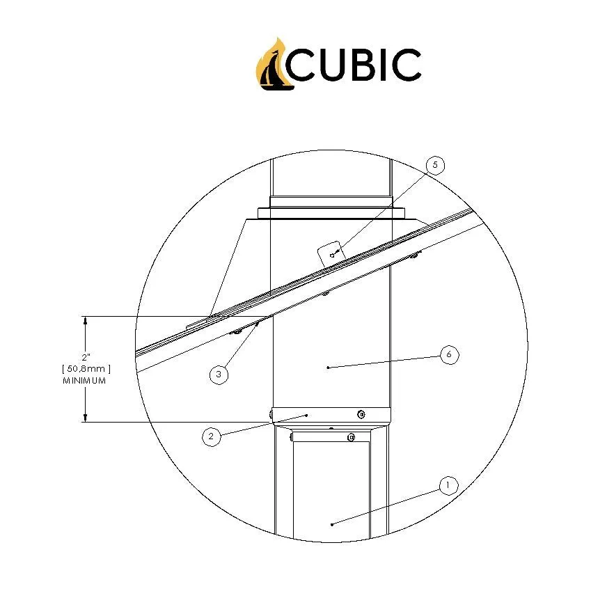 CB-3050-SS 3" to 5" Adaptor