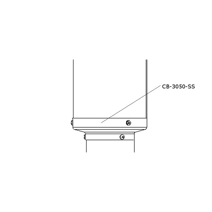 CB-3050-SS 3" to 5" Adaptor