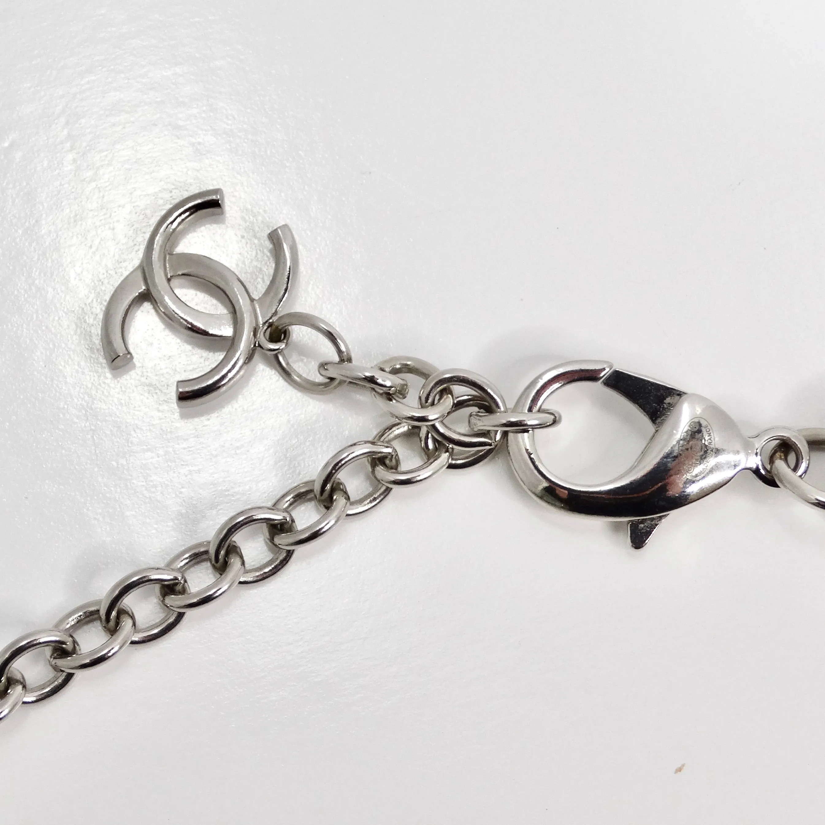 Chanel 2014 CC Plexiglass Padlock Necklace