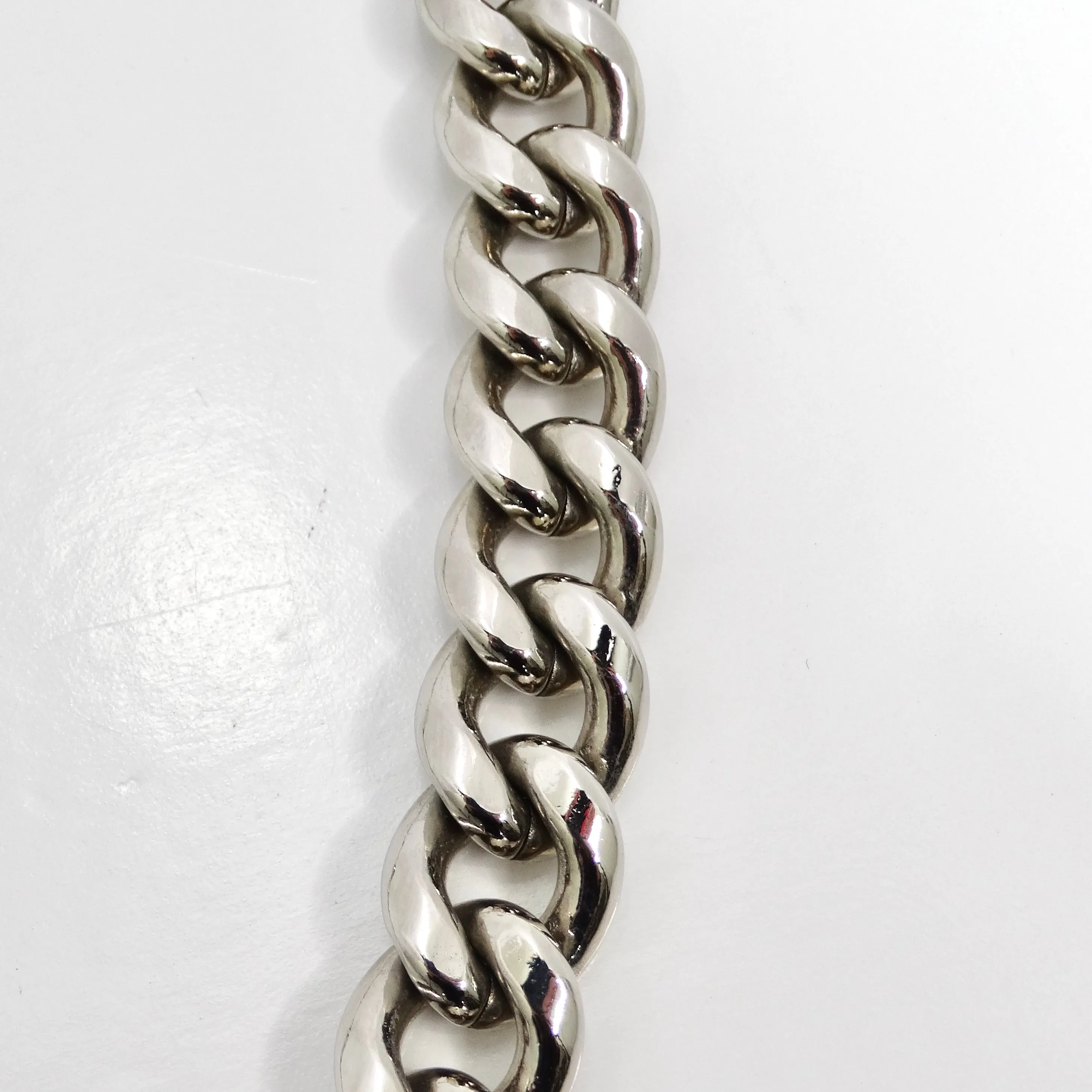 Chanel 2014 CC Plexiglass Padlock Necklace