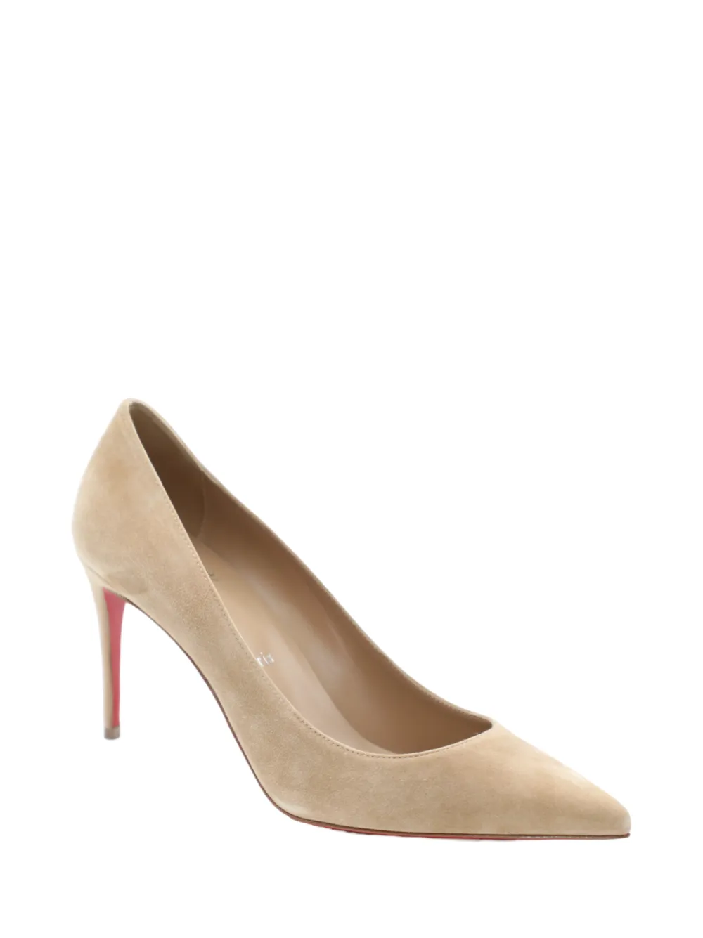Christian Louboutin Kate 85 Veau Velour Pump in Lionne | In-Store Only