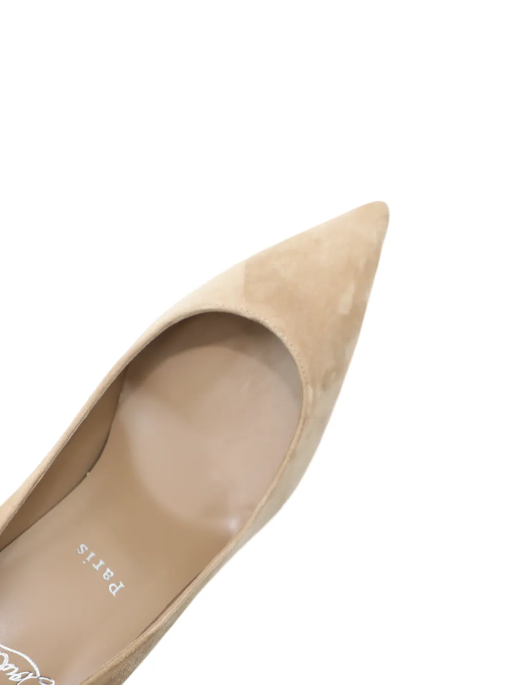 Christian Louboutin Kate 85 Veau Velour Pump in Lionne | In-Store Only