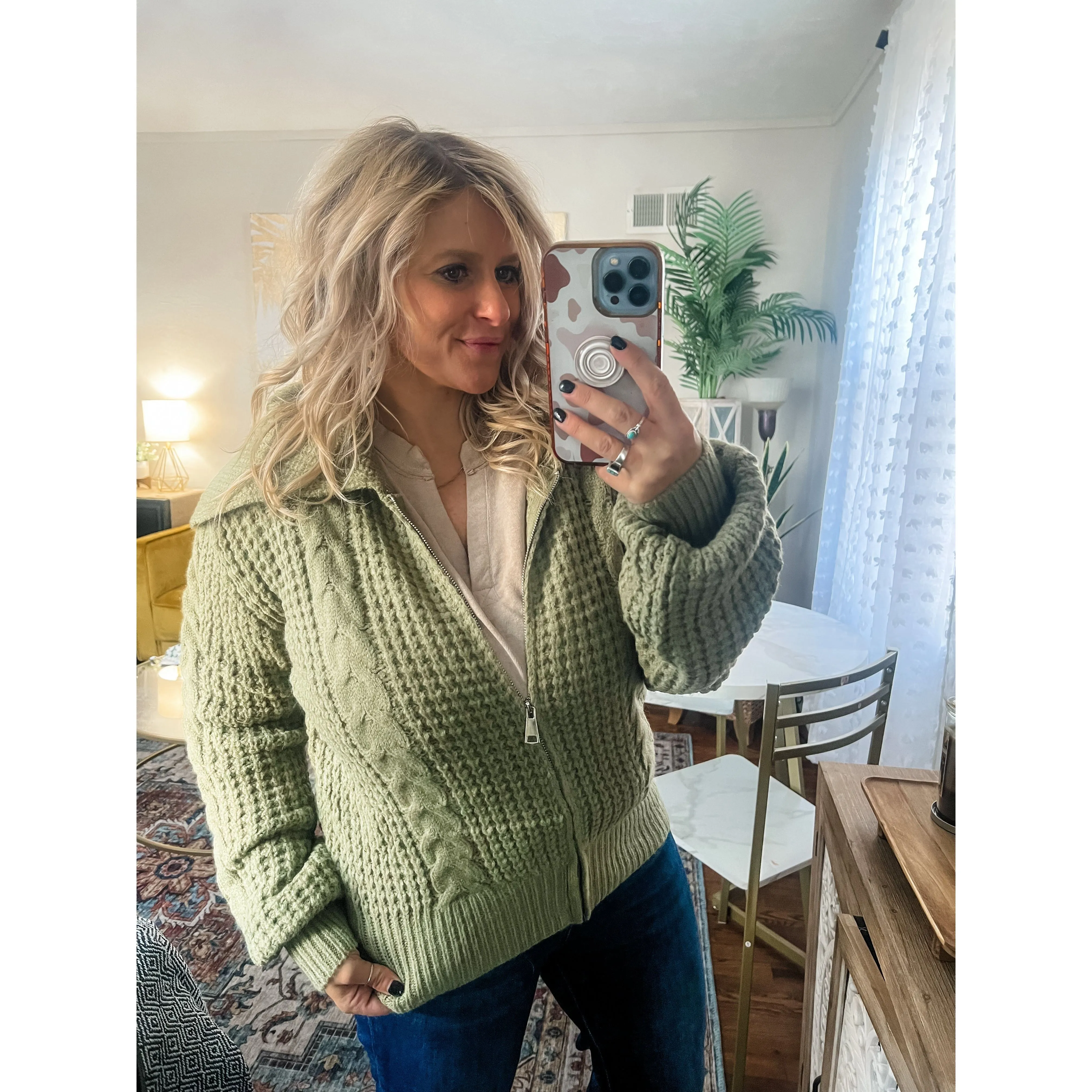 Chunky Cable Knit Sweater
