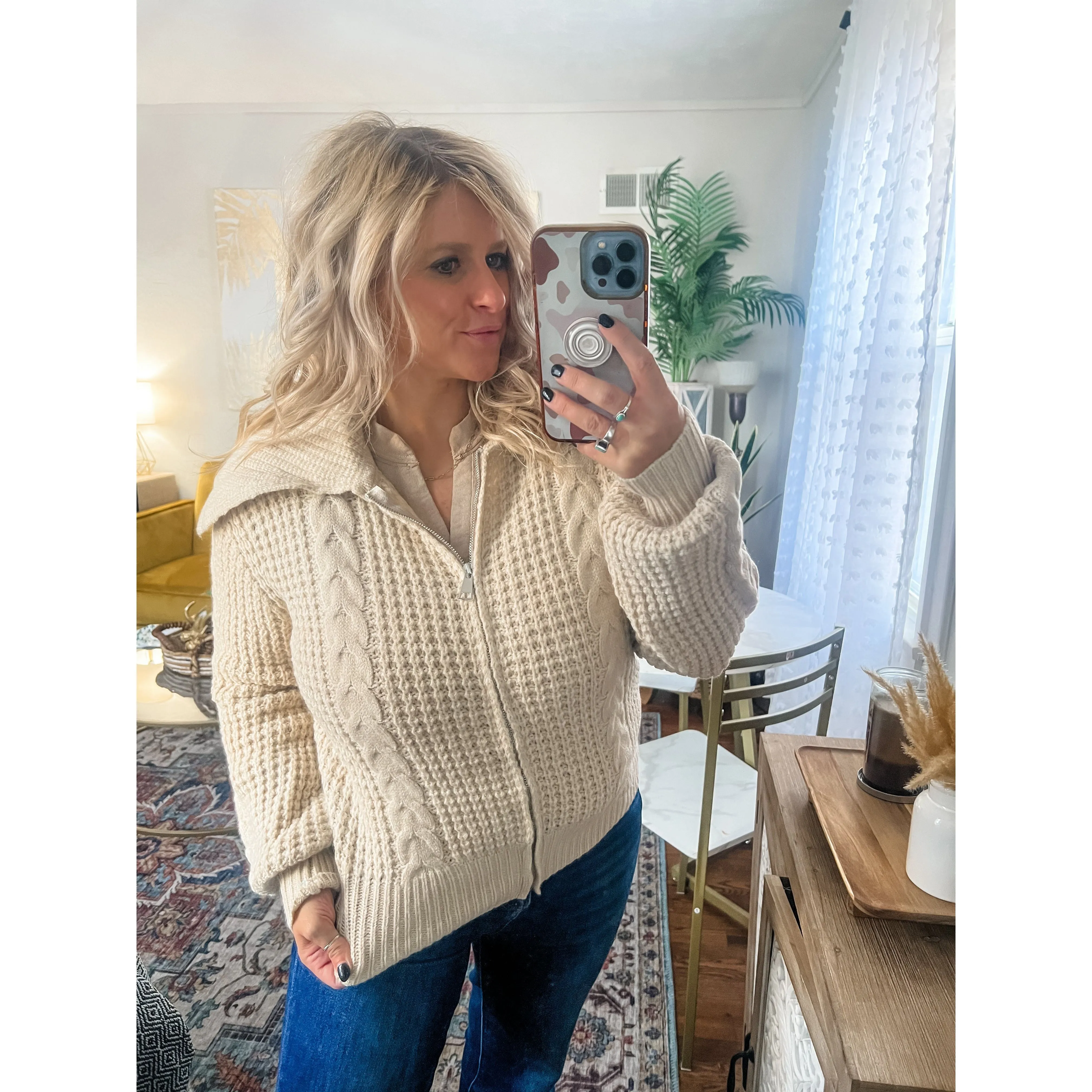 Chunky Cable Knit Sweater