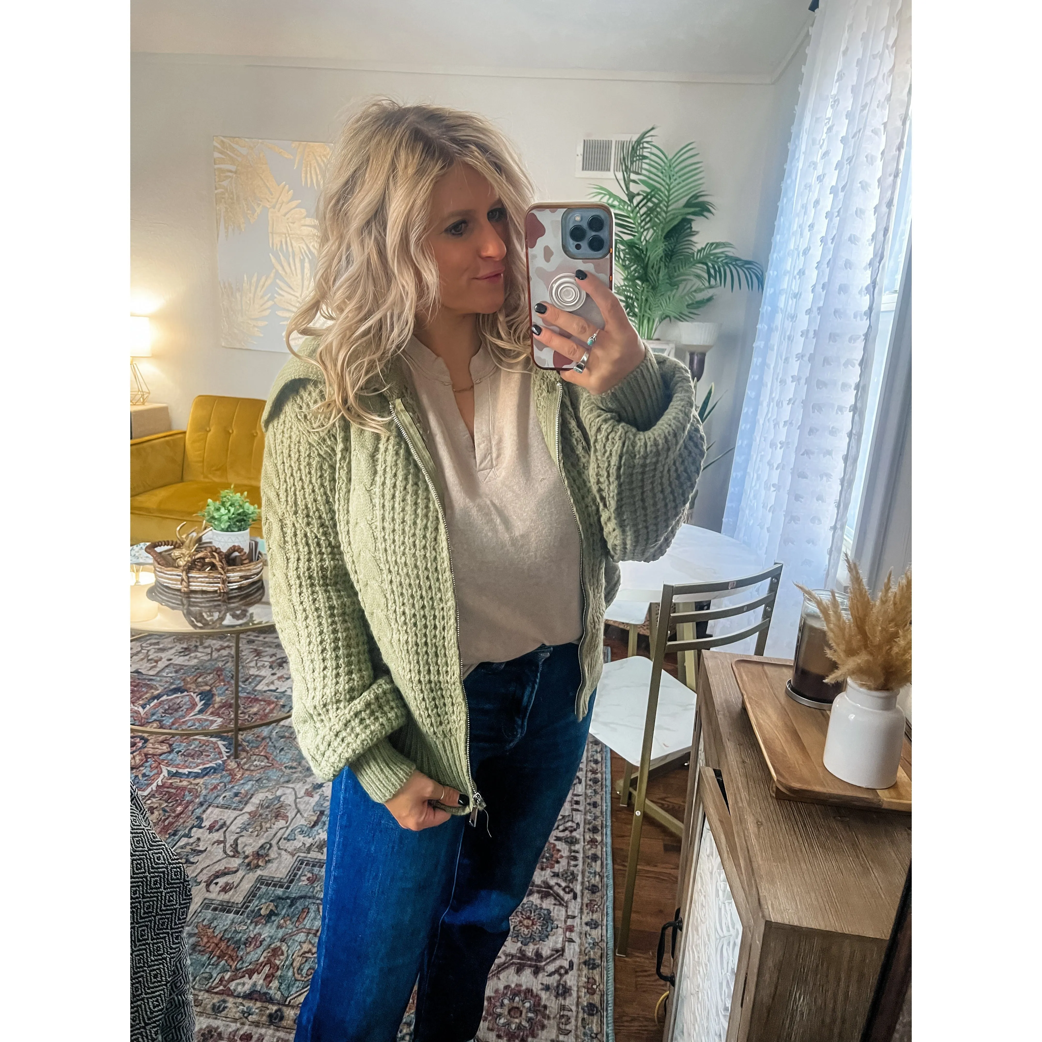 Chunky Cable Knit Sweater
