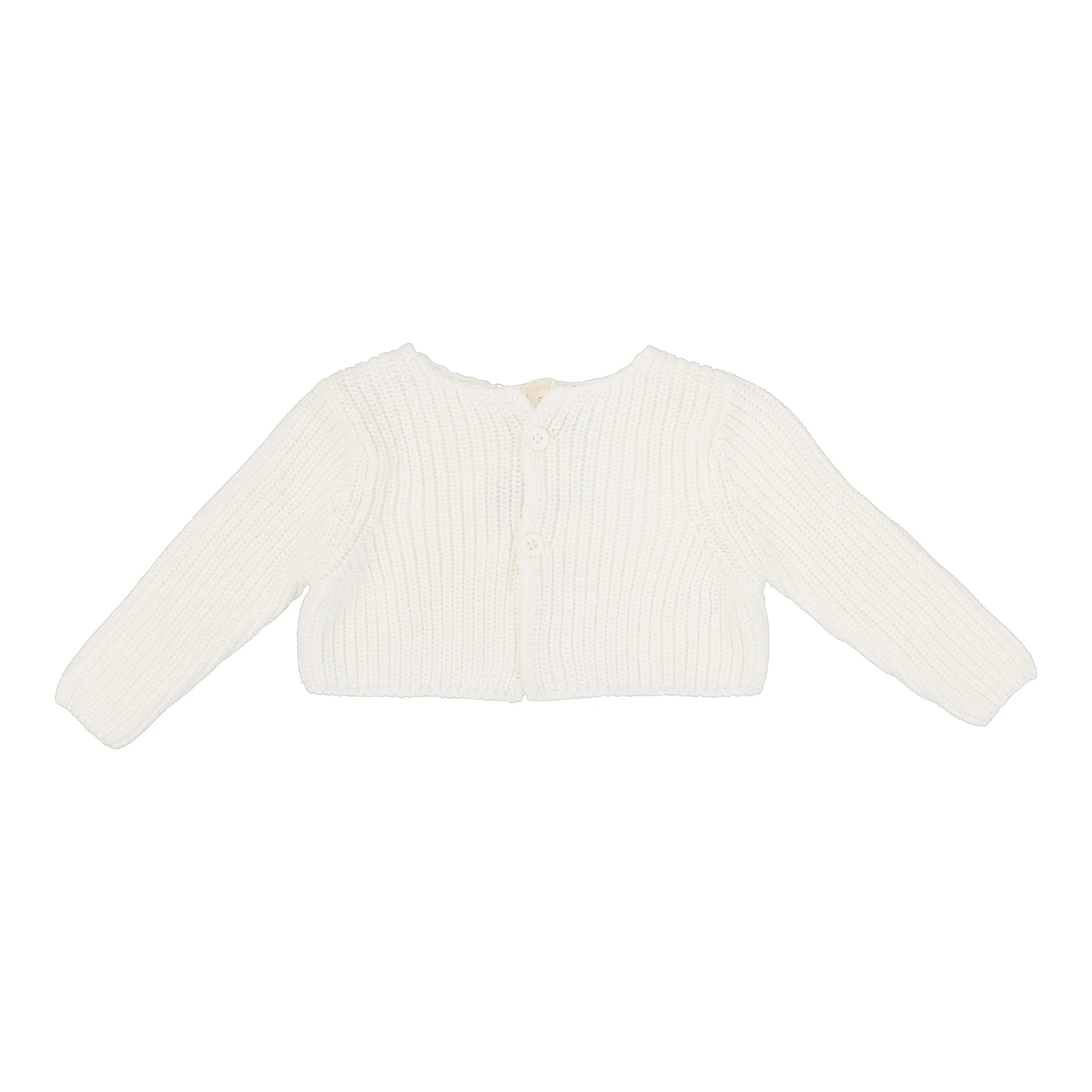 Chunky knit white shrug by Lilette