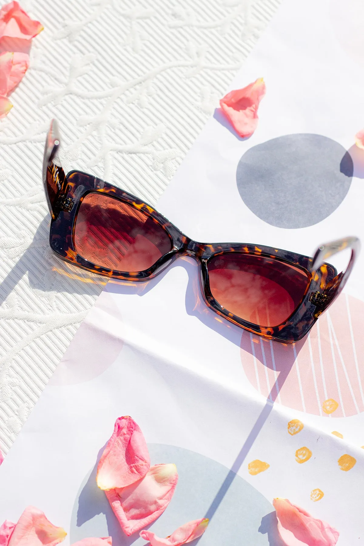 Chunky Triangle Cat Eye Sunglasses