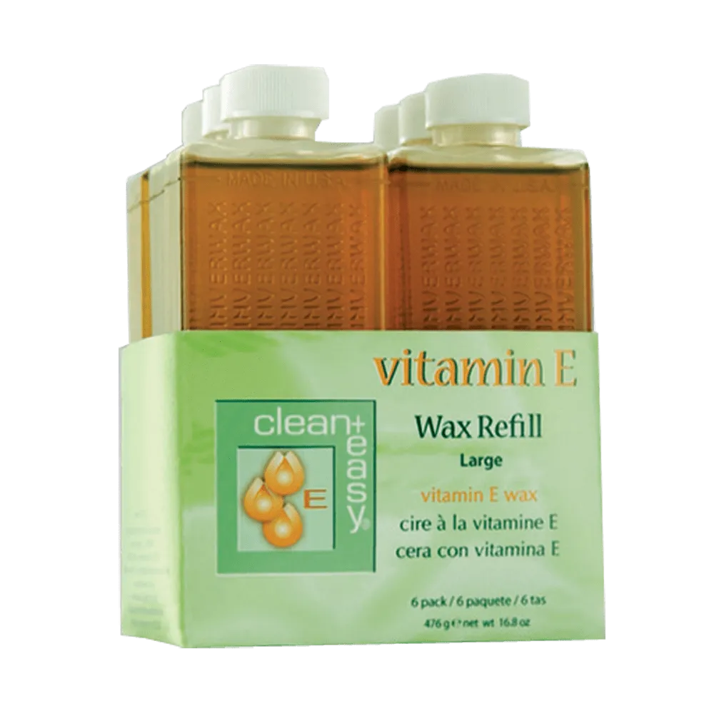 Clean & Easy Vitamin E Leg Refill 6 Pack