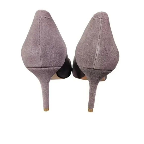 CLEARANCE Joan Olaff Deborah Sparrow Suede Pumps Heels size 8 New in Box Gray