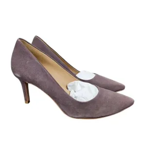CLEARANCE Joan Olaff Deborah Sparrow Suede Pumps Heels size 8 New in Box Gray