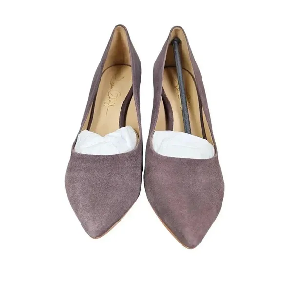 CLEARANCE Joan Olaff Deborah Sparrow Suede Pumps Heels size 8 New in Box Gray