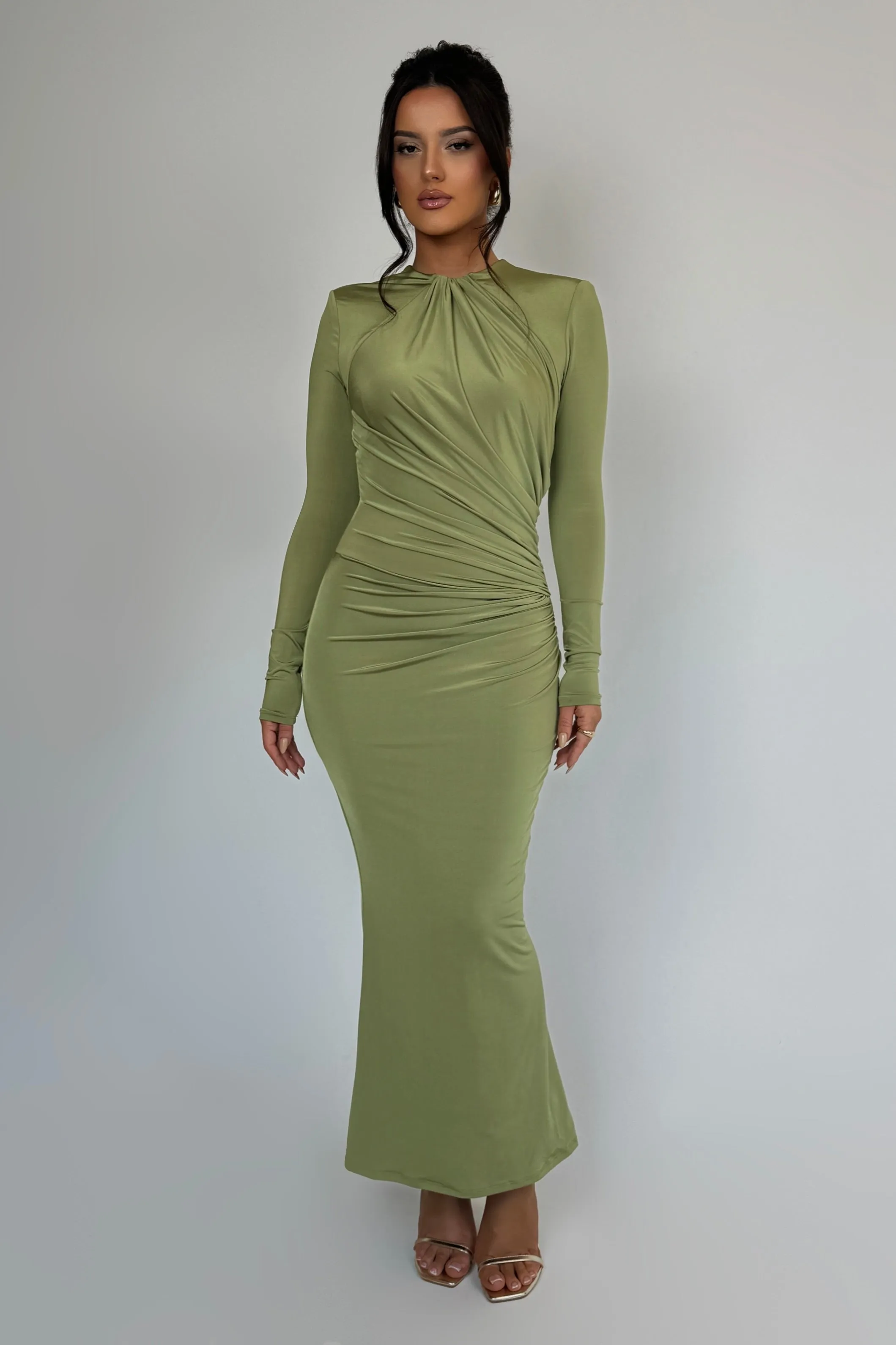 Clementine Water Grass Dress